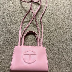Telfar bubble gum pink bag
